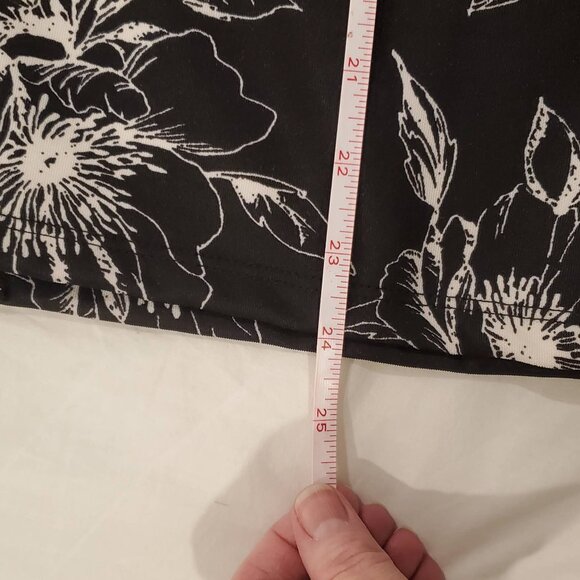 Dex black/cream printed pencil skirt - Picture 4 of 4